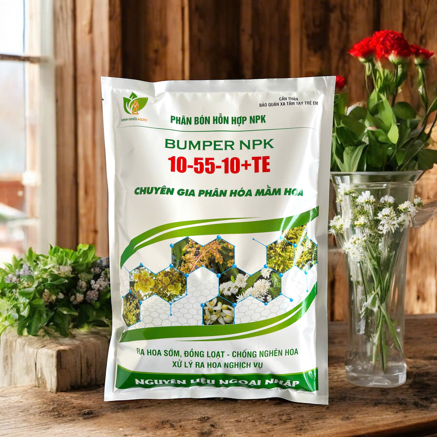Phân bón NPK Gbumper 10-55-10+TE - Gói 1kg